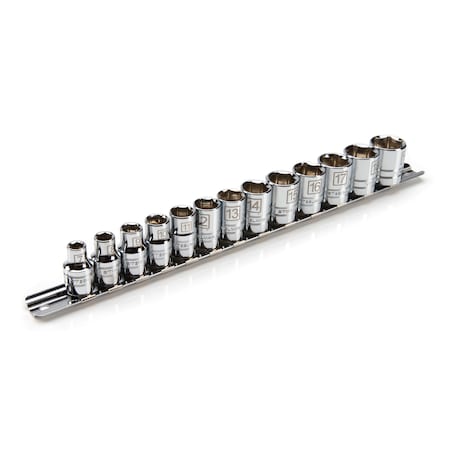 Steelman Pro 13-Piece 3/8" Drive Shallow Depth 6-Point Metric Chrome Socket Set 78528